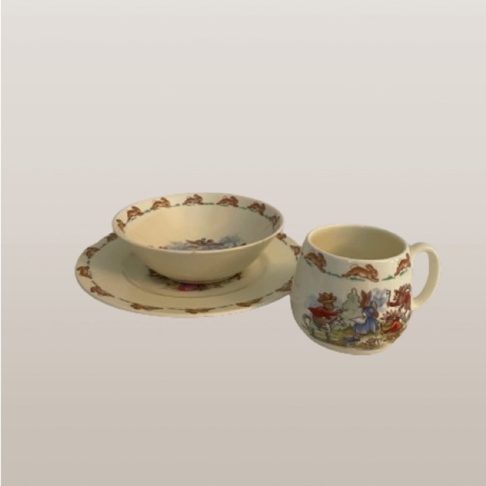 Vintage Bunnykins 3 piece children’s dining set